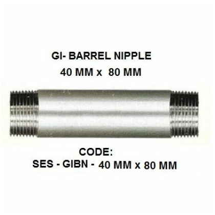 NA 40 Hot-Finished Seamless(HFS) Barrel Nipples Steel Pipes Fitting