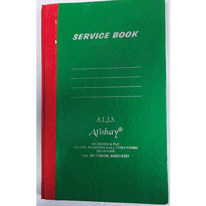 Unbranded SERVICE BOOK Diaries-printed-plain- register- 400 Pages