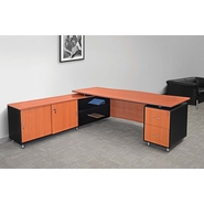 V J Interior  Executive Table with One side pedestal unit and E.R.U