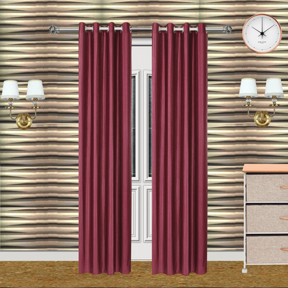 Reliable Drapes Polyster Plain Door Curtains