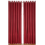 Reliable Drapes Silk Plain Door Curtains