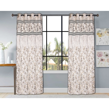 Reliable Drapes Polyster Floral Door Curtains