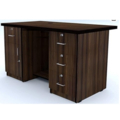 Unbranded Executive Table with Both side pedestal unit