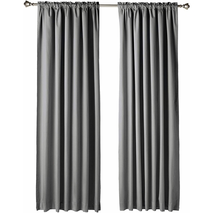 DDecor Silk Plain Door Curtains