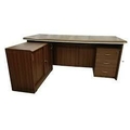 HANS FABRICATORS--HANS FABRICATORS Executive Table with One side pedestal unit and E.R.U