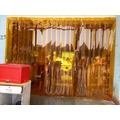 MNC ENGINEERING INC Silk Stripes Door Curtains