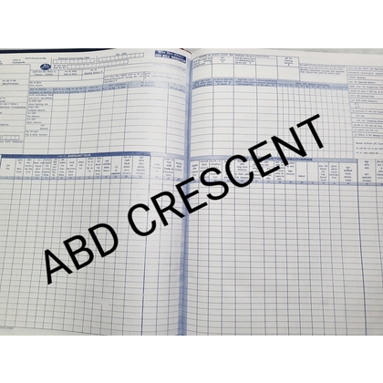 ABD PAY BILL REGISTER Diaries-printed-plain- register- 250 Pages