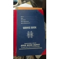 ABD SERVICE BOOK Diaries-printed-plain- register- 184 Pages