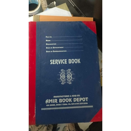 ABD SERVICE BOOK Diaries-printed-plain- register- 184 Pages