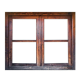 WOODEN WINDOW WITH 5.0MM GLASS, INCLUDING FRAME AND NECESSARY FITTINGS (SIZE-3 X4 )