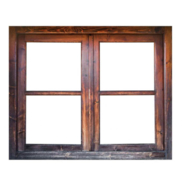 WOODEN WINDOW WITH 5.0MM GLASS, INCLUDING FRAME AND NECESSARY FITTINGS (SIZE-3'X4')