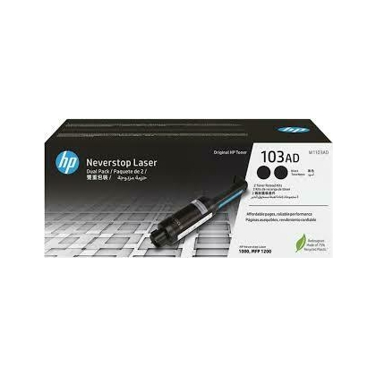 103AD Black Neverstop Laser Toner Cartridge, DUAL PACK