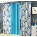 HIMALAYA TEXTILES Jute Floral Door Curtains