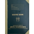 Unbranded SERVICE BOOK Diaries-printed-plain- register- 256 Pages